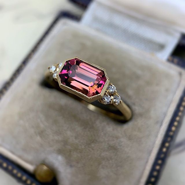 Gold Plated Inlaid Ruby Zircon Ring