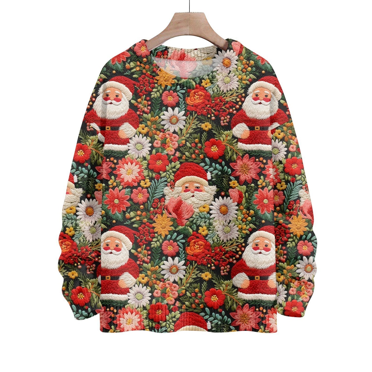 Thick Needle Sweater 3D Digital Printing Women's Christmas Top