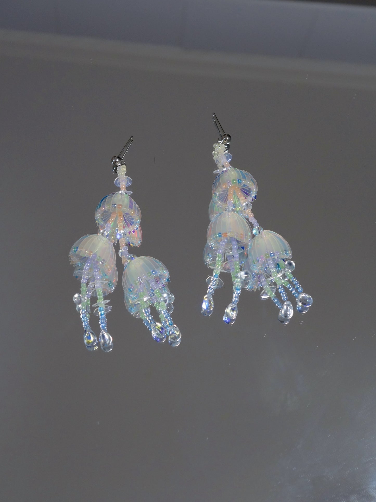 Orihinal na Handmade Jellyfish Earrings