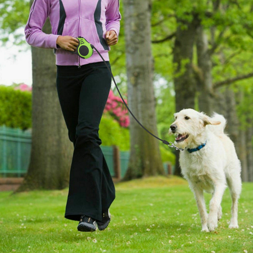 Awtomatikong Nababawi na Tali ng Aso Pet Collar Awtomatikong Walking Lead FreeLeash