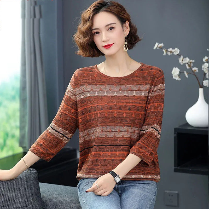 Undershirt Women's Summer Imitation Sweater T-shirt