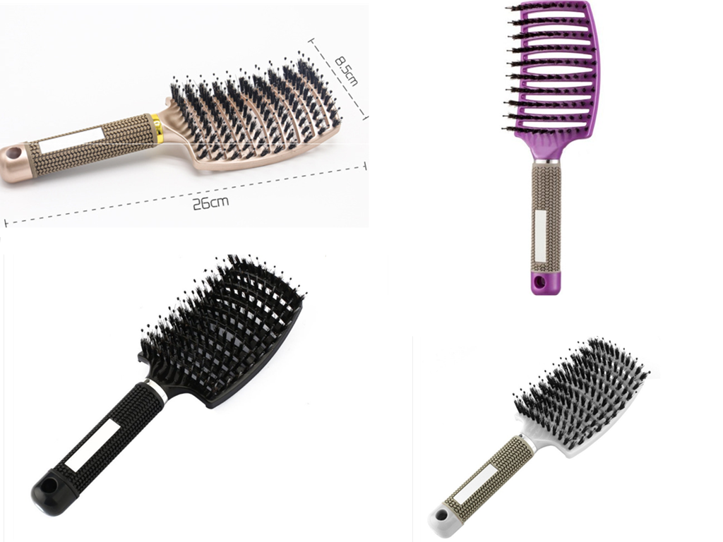 Hairbrush Anti Klit Brushy Haarborstel Women Detangler Hair Brush Bristle Nylon Scalp Massage  Teaser Hair Brush Comb