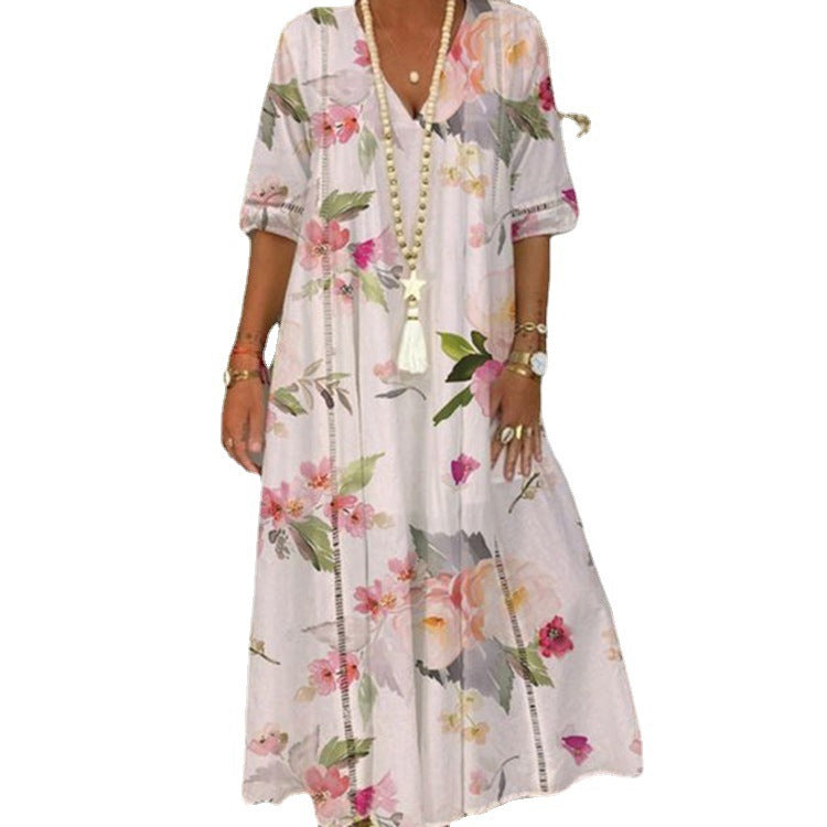 Summer Women's Long Printed Dress