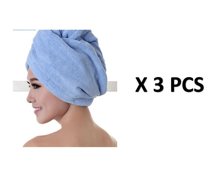 Gorro secador de pelo para mujer, toalla absorbente para cabello seco