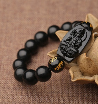 Buddha Obsidian Bracelet