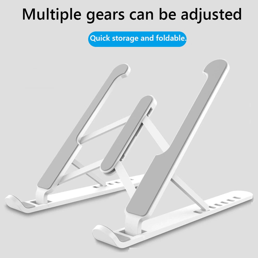 Soporte ajustable antideslizante para ordenador portátil, soporte elevador de Base, 6 velocidades de altura, soporte de refrigeración portátil para tableta de 11-17 pulgadas