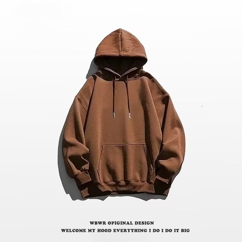 Sweater Men's Fashionable Solid Color Hooded