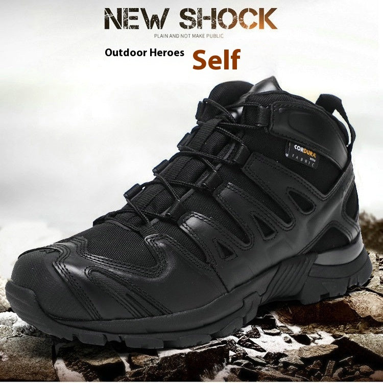 Tactical Military Boots Combat Boots Men's Mid-top Desert Boots