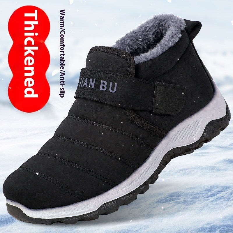 Traditional Beijing Cotton Shoes Men's Fleece-lined Thickened