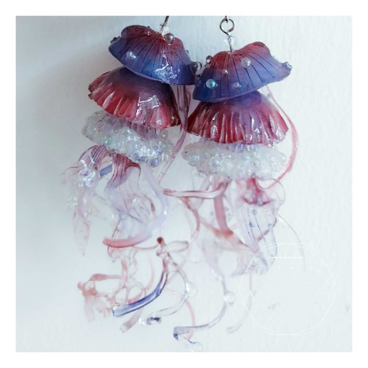 Cute Japanese Three-dimensional Jellyfish Earrings