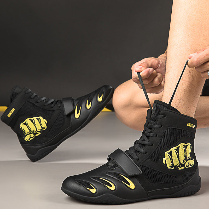 Ultra-light Non-slip Breathable Boxing Wrestling Fighting Shoes