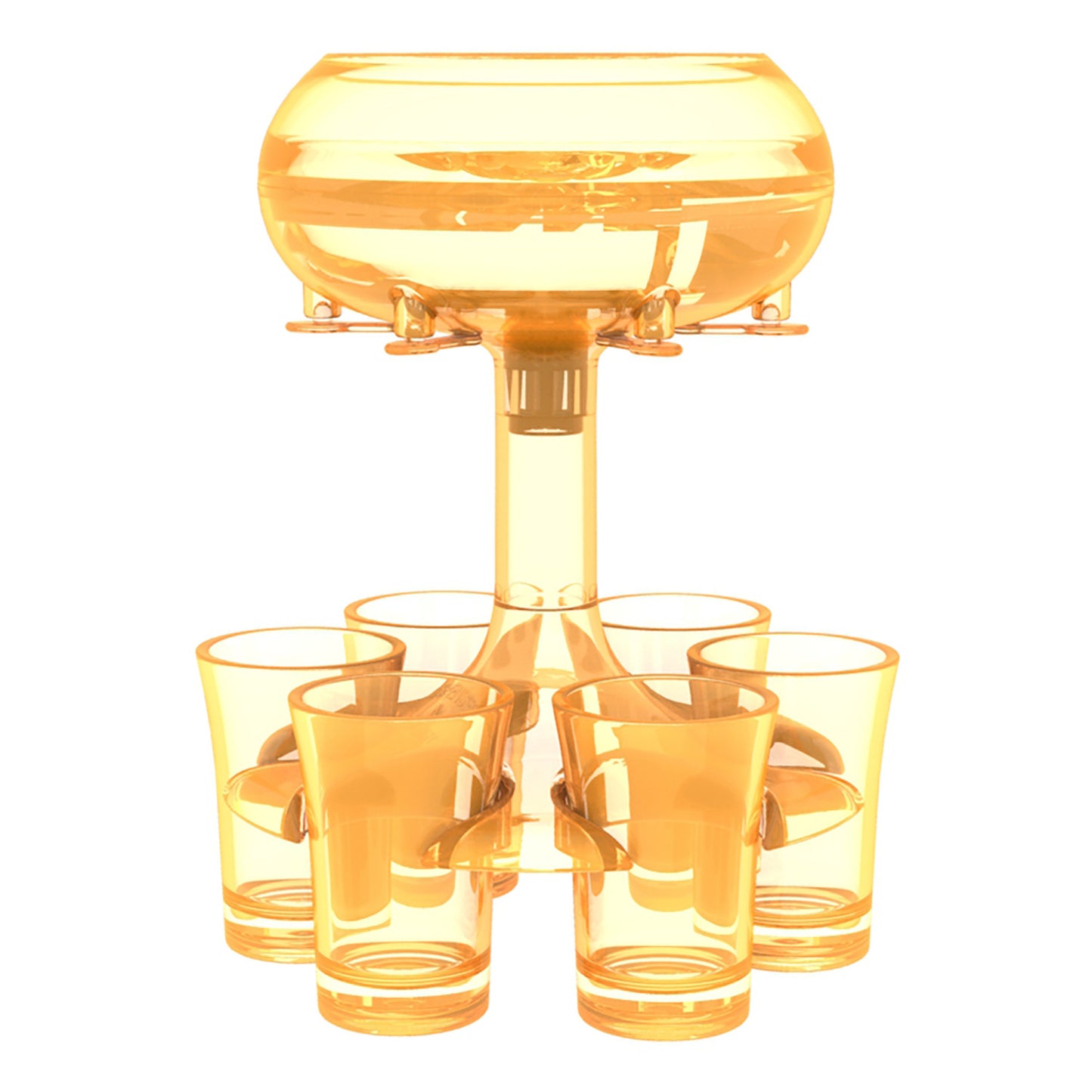 Dispensador de vidrio para 6 disparos, soporte para vino, whisky, cerveza, estante, accesorio para Bar, dispensador de vidrio para juegos de fiesta