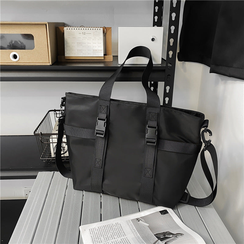 Ins Cool Handbags Large Capacity Waterproof Shoulder Bag Men And Women Fashion Business Travel Crossbody Bags