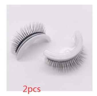 Reusable 3D Mink Lashes Natural False Eyelashes Self Adhesive Fake Glue Free Makeup Eyelash Extension Silk