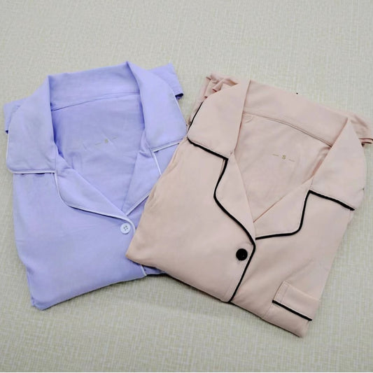 Women's Pajama Suit Long Sleeve Trousers Casual Homewear