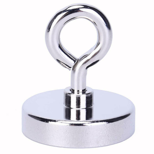 Fishing Magnet with Lifting Ring Magnetic Retrieving Lake Treasure Hunt Collects