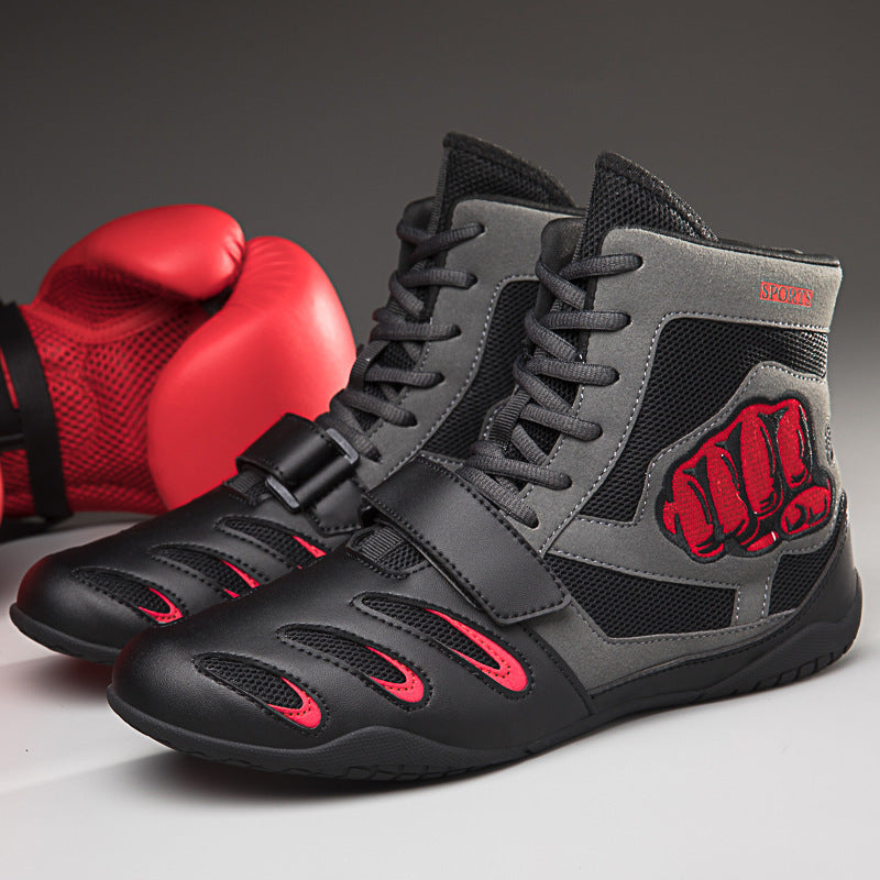 Ultra-light Non-slip Breathable Boxing Wrestling Fighting Shoes