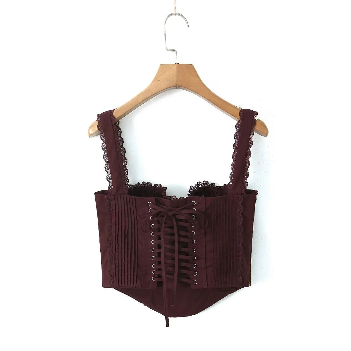 French Sexy Lace Trim Maliit na Sling Vest