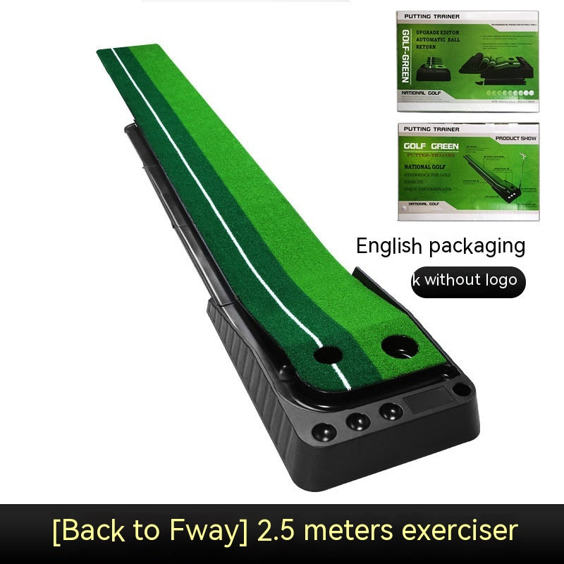 2.5M3M Golf Putting Mat Golf Putter Trainer Green Putter Alfombra Juego de práctica