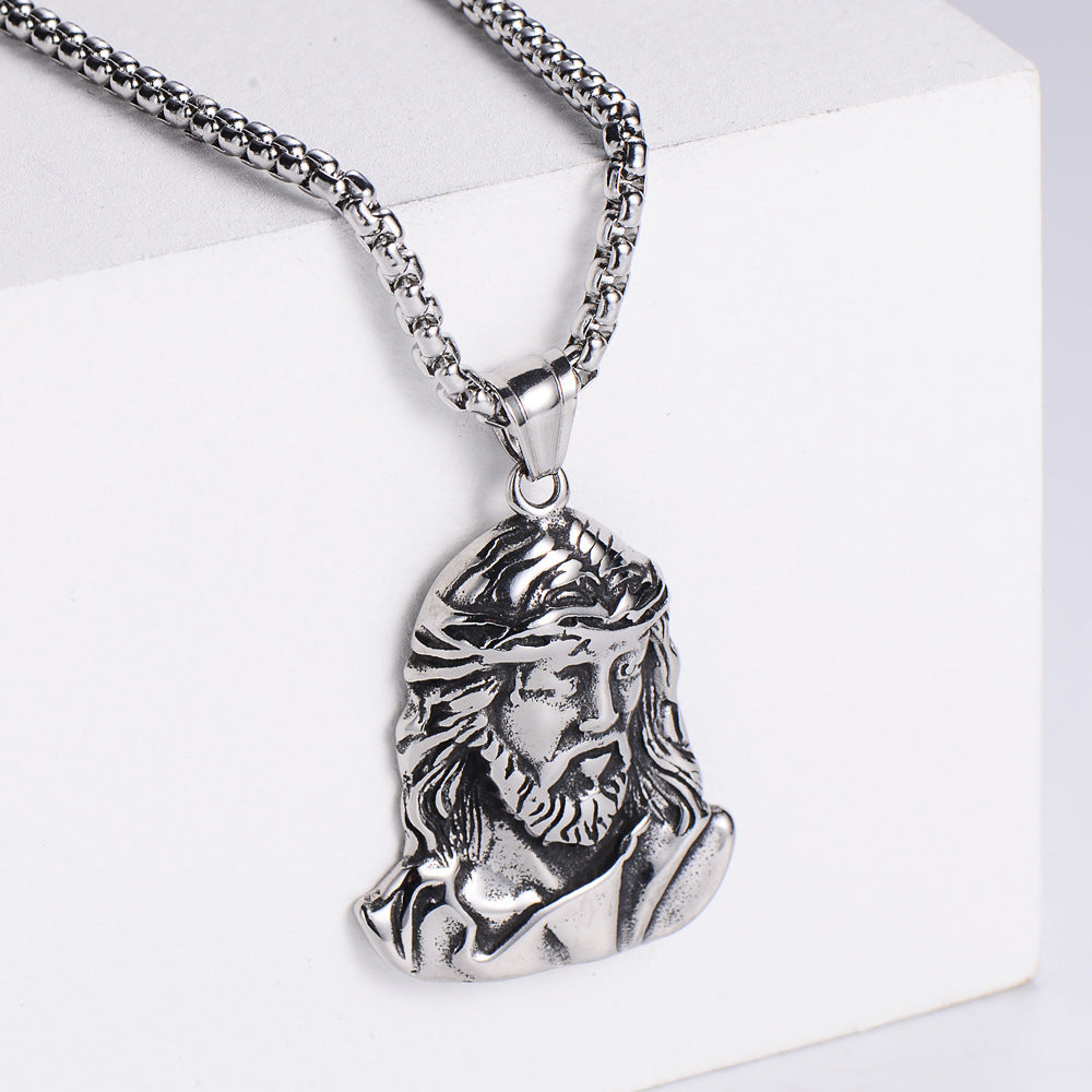 Titanium Steel Jewelry Religious Christian Jesus Stainless Steel Pendant