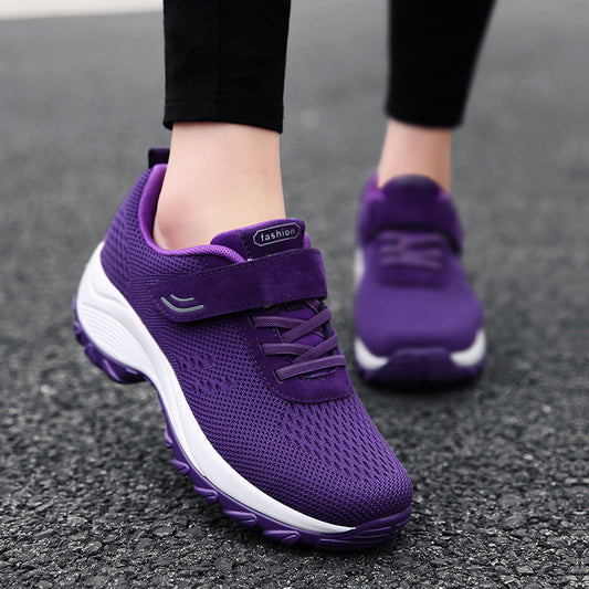 Running Shoes, Outdoor Key-step Sports Shoes, Thick-soled Height-increasing Shoes