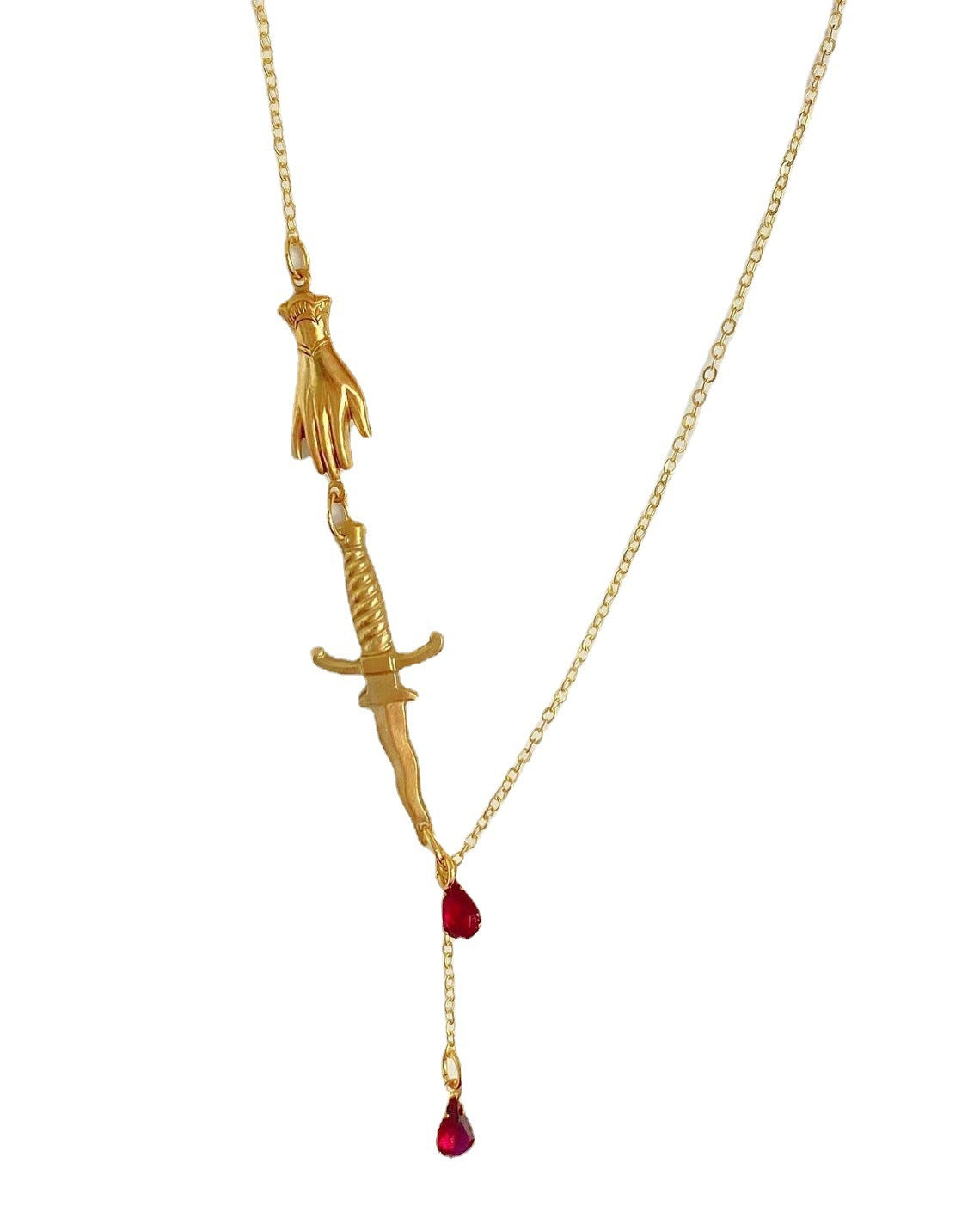 Brother's Special Dagger Ruby Necklace