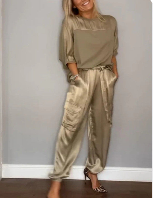 Women's Fashion Casual Trousers Suit