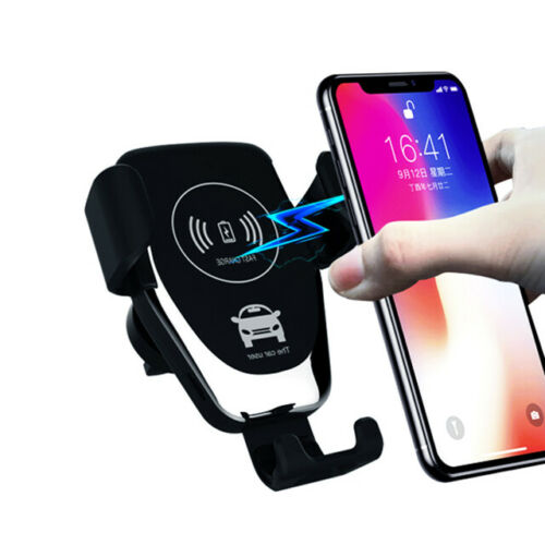 10W QI Wireless Fast Car Charger Mount Holder Stand Awtomatikong Clamping Charging