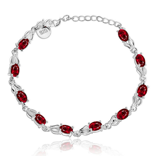 European and American ruby bracelet