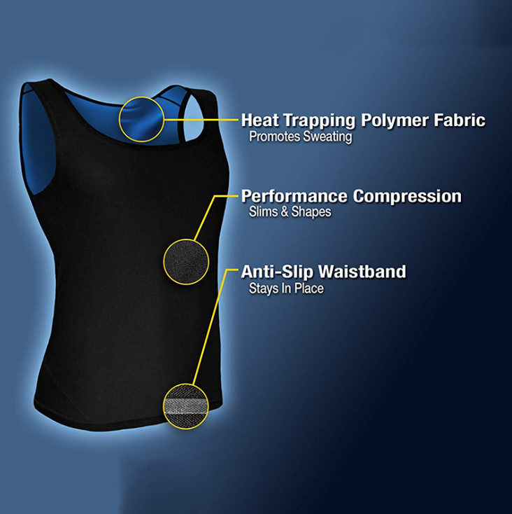 Fat Burning Abdomen Fitness Sweat Vest Running Sportswear