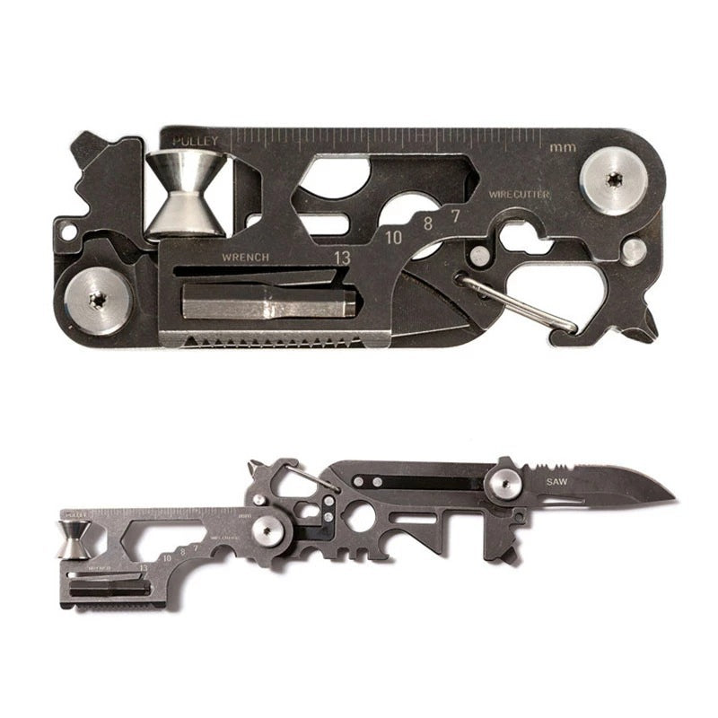 Ang Bagong Kumbinasyon na Tool 30 In One Outdoor Folding Tool Survival Tool Ikalawang Henerasyon