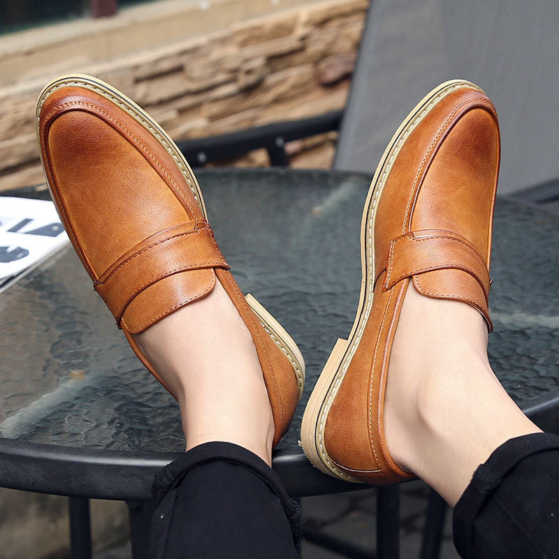 Men's Slip-on Formal Wear Gentleman Leather Shoes Business