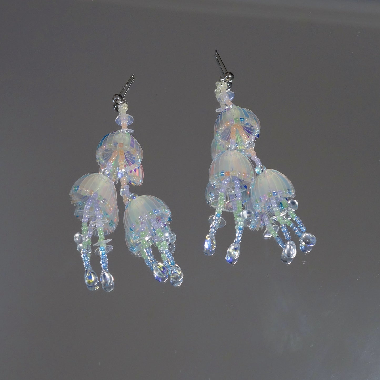 Orihinal na Handmade Jellyfish Earrings