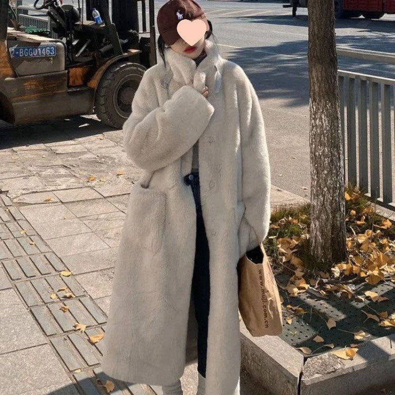 Women's Winter Mid-length Loose Slimming Overcoat