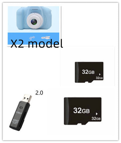 X2 HD Mini cámara digital para niños de dibujos animados