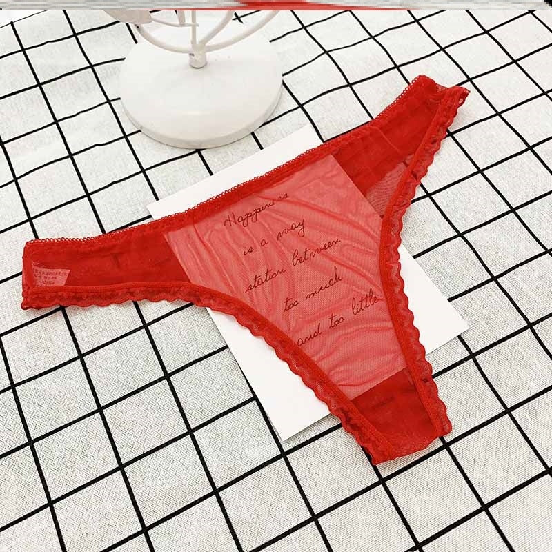 Lady Underwear Transparent Ice Silk Seamless