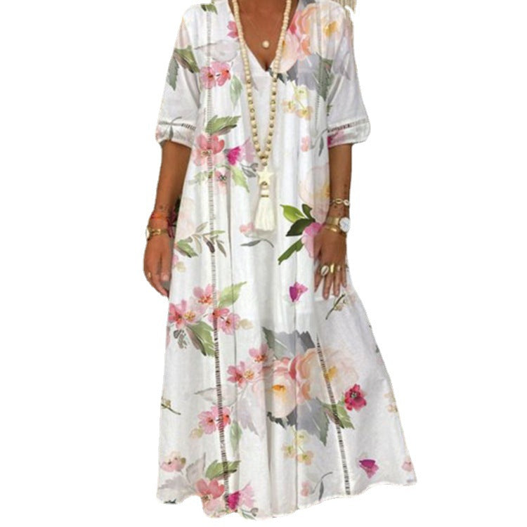 Summer Women's Long Printed Dress