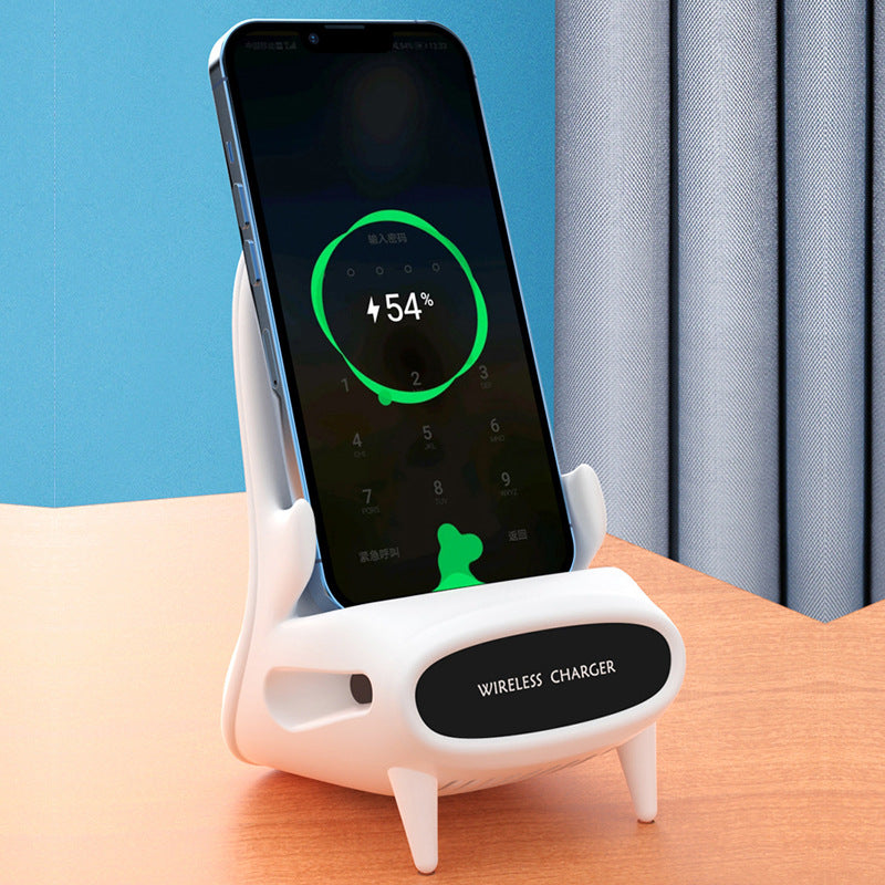 Portable Mini Chair Wireless Charger Desk Holder ng Mobile Phone Wireless Charger 10W Fast Charge Espesyal na Regalo