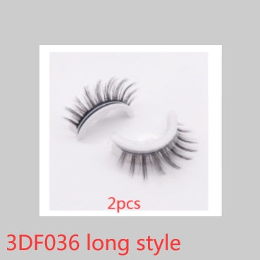 Reusable 3D Mink Lashes Natural False Eyelashes Self Adhesive Fake Glue Free Makeup Eyelash Extension Silk