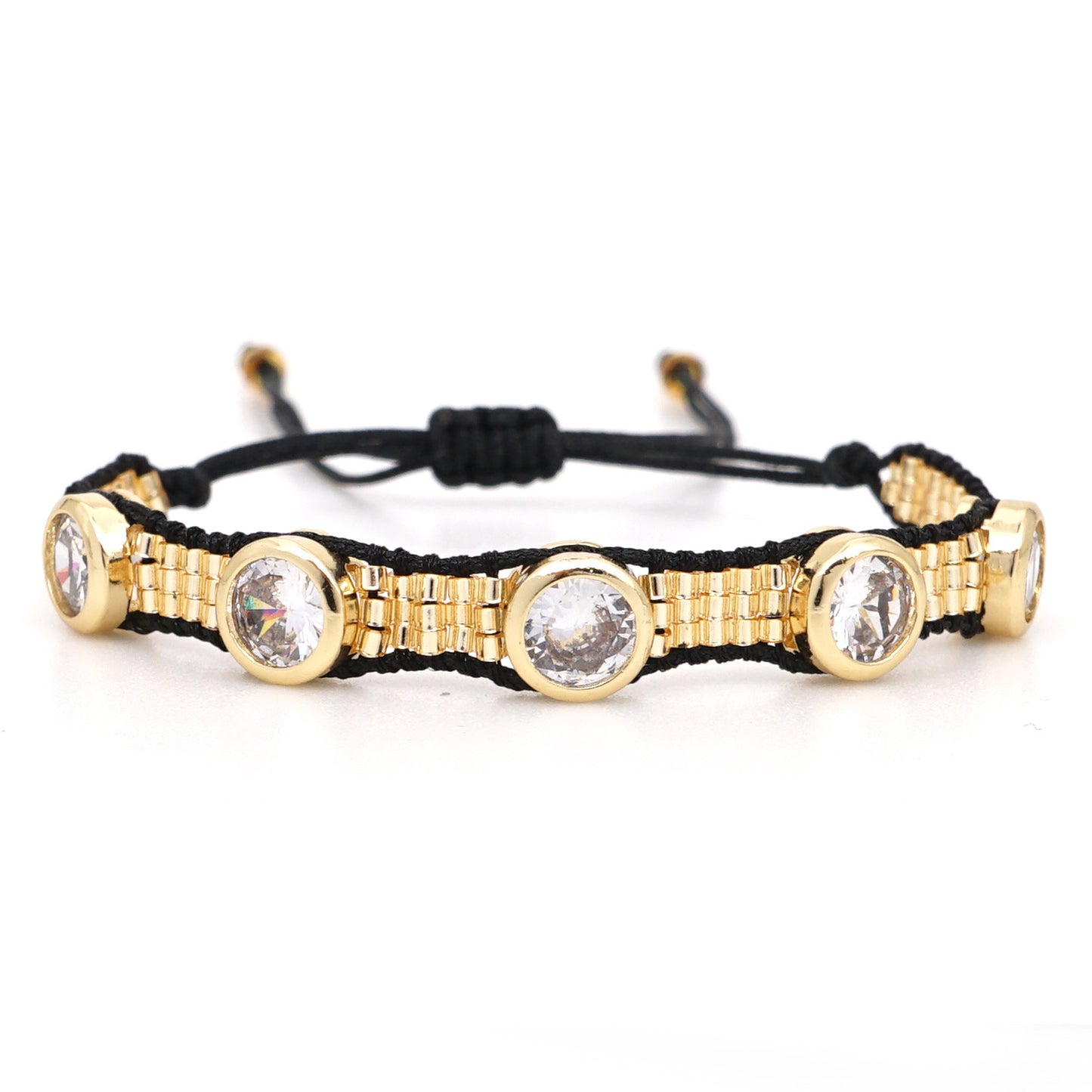 Plum Flower Pattern Diamond Religious Totem Female Bracelet