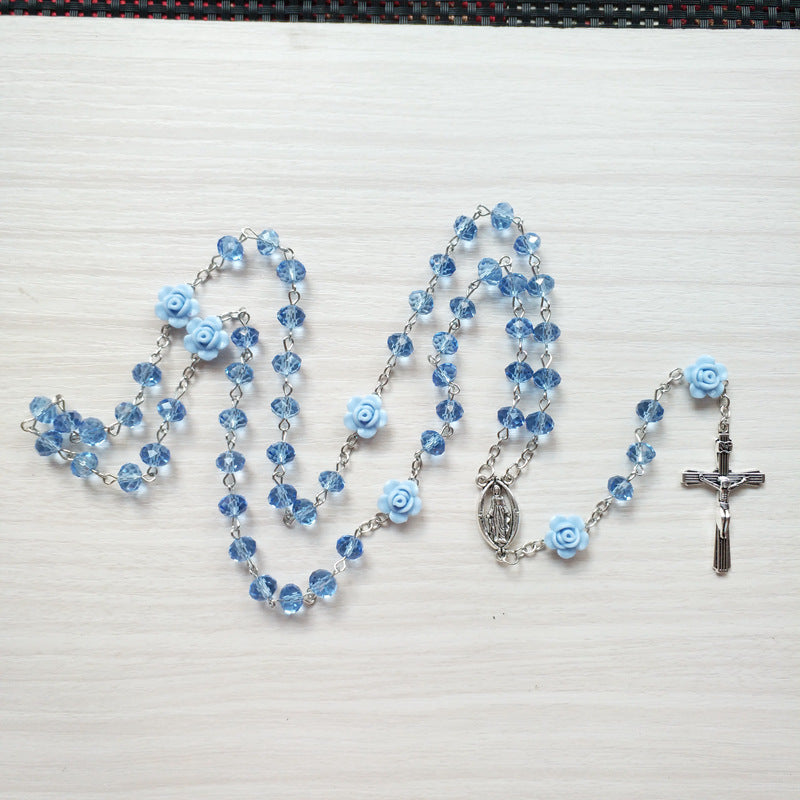 Cross Necklace Religious Female Pendant Chain