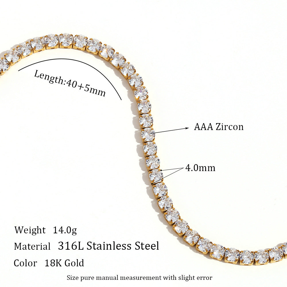 Stainless Steel Fashion Simple Bracelet Necklace Ornament