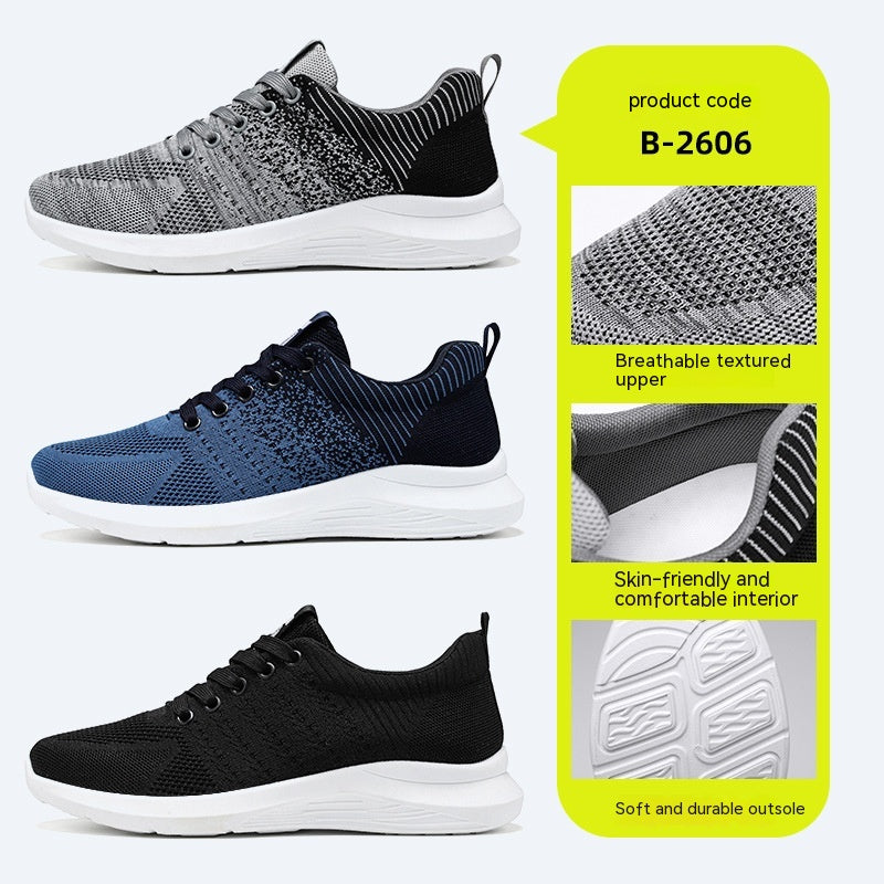 Men's Shoes Korean Casual Breathable Shoes Running Shoes Trendy Sneakers Men