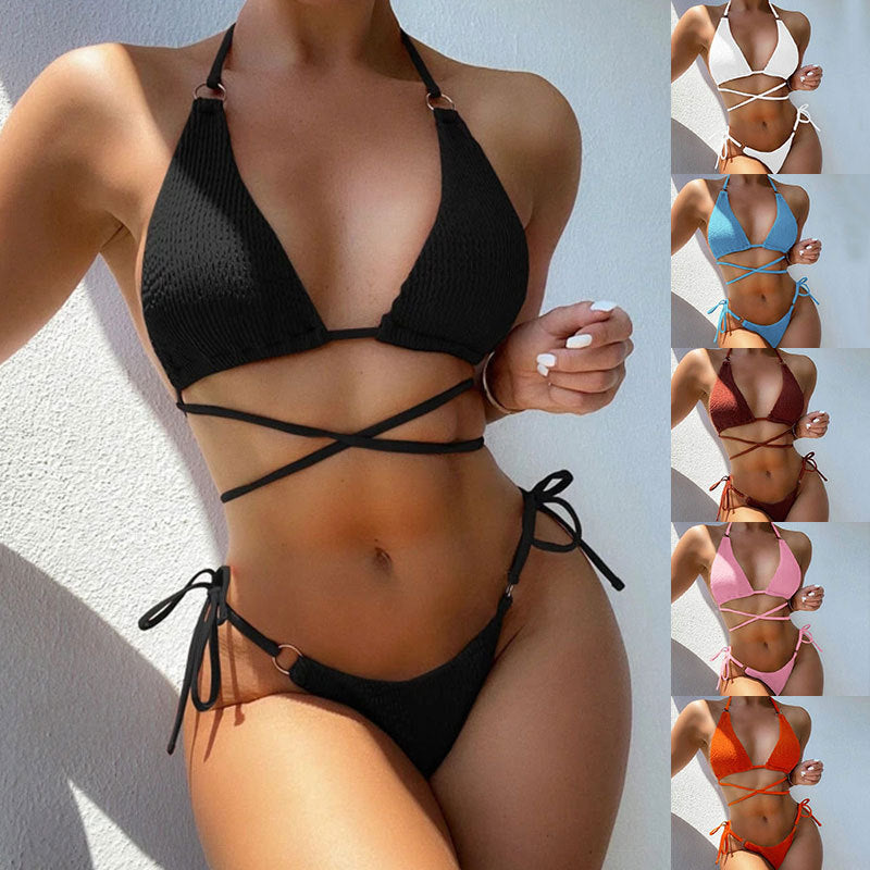 Traje de baño dividido bikini para mujer