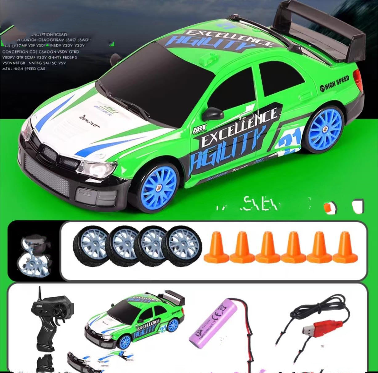 2,4G Drift Rc Car 4WD RC Drift Car Toy Control remoto GTR modelo AE86 vehículo RC coche de carreras juguete para niños regalos de navidad