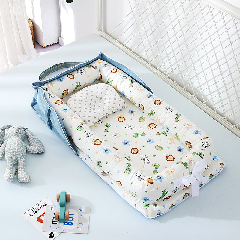 Cuna de bebé extraíble y lavable, cuna portátil, cama de viaje para niños, cuna de algodón para niños pequeños