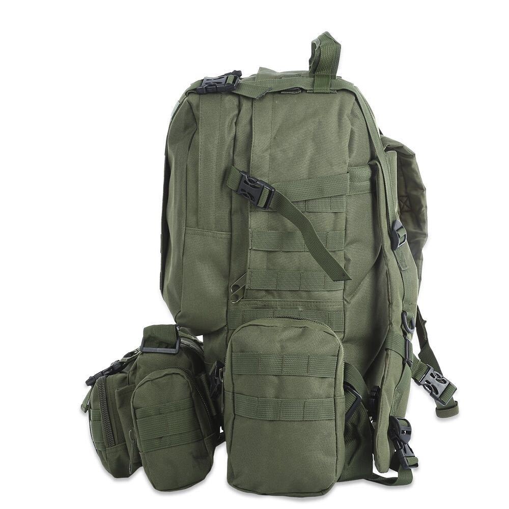 Mochila Molle para exteriores de 50L, Mochila Táctica Militar, bolsa deportiva, impermeable, para acampar, senderismo, viaje