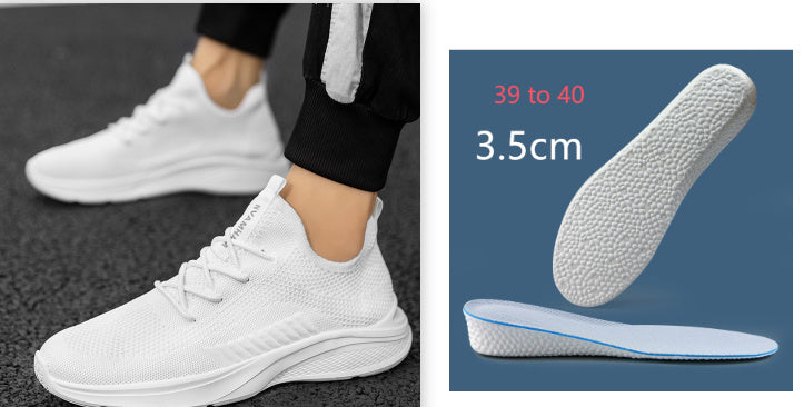 Breathable White Mesh Men's Casual Sneaker