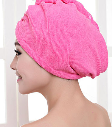 Gorro secador de pelo para mujer, toalla absorbente para cabello seco