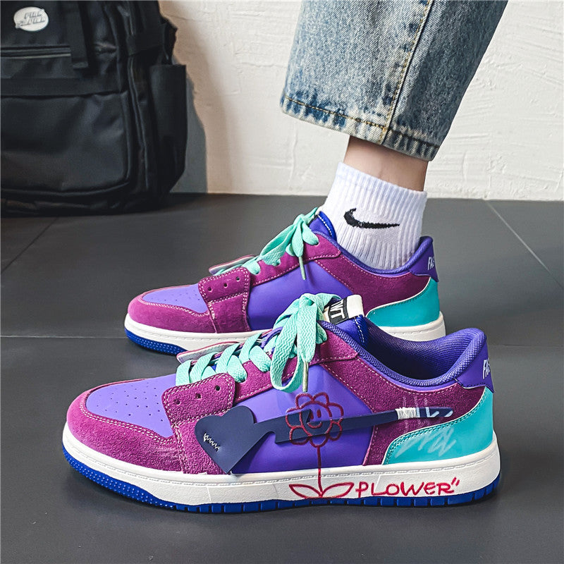 Zapatos de graffiti versátiles y de moda para hombre